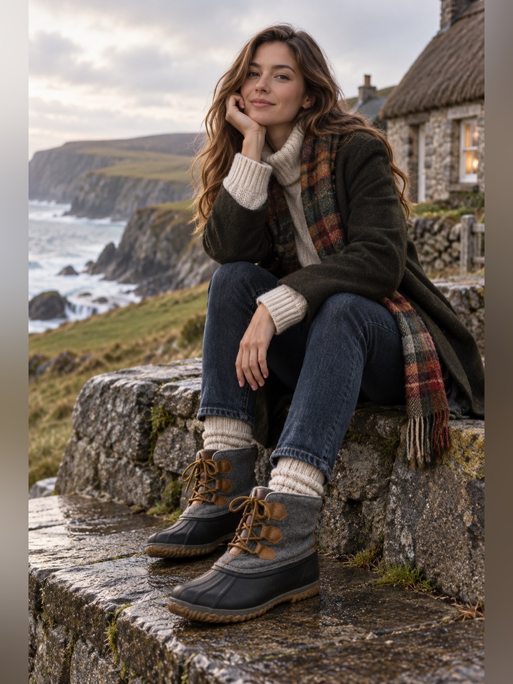 Jambu Women's Winter Boots with Faux Fur Lining